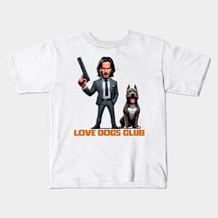 LOVE DOG (Gun) CLUB Kids T-Shirt